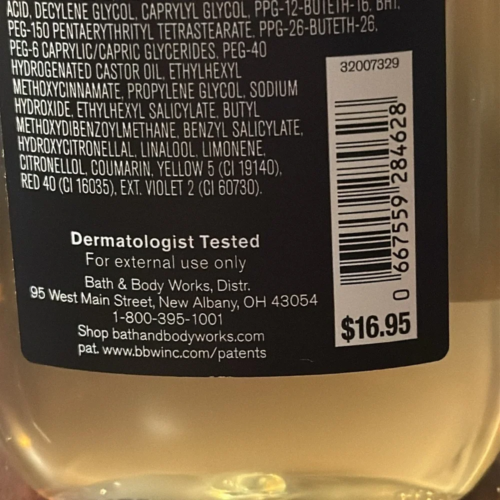 Bath & Body Works Into the Night Body Wash 2 10oz Full Size Bottles